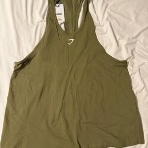 Olive Green GymShark Women's Tank Top